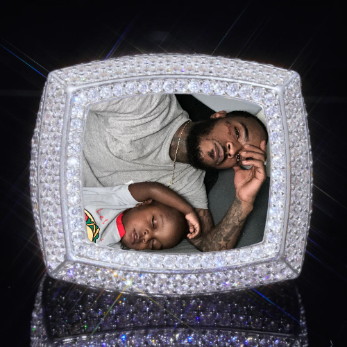 3D CUSTOM PICTURE ICED RING