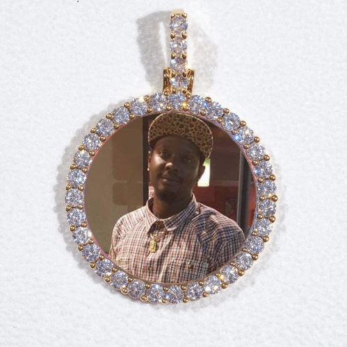 3D CIRCLE CUSTOM PICTURE PENDANT SMALL SIZE