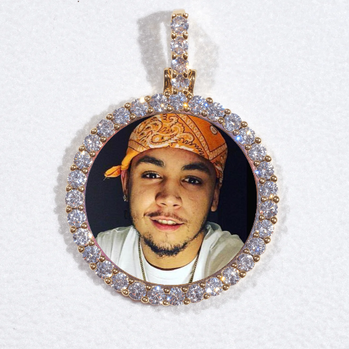 3D CIRCLE CUSTOM PICTURE PENDANT SMALL SIZE
