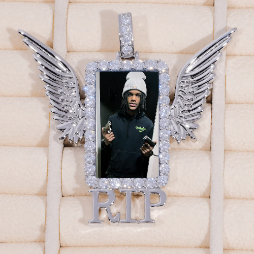 RIP WING 3D CUSTOM PICTURE PENDANT