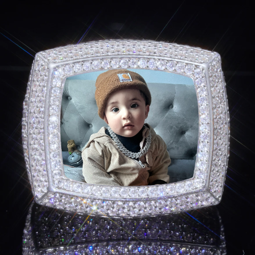3D CUSTOM PICTURE ICED RING