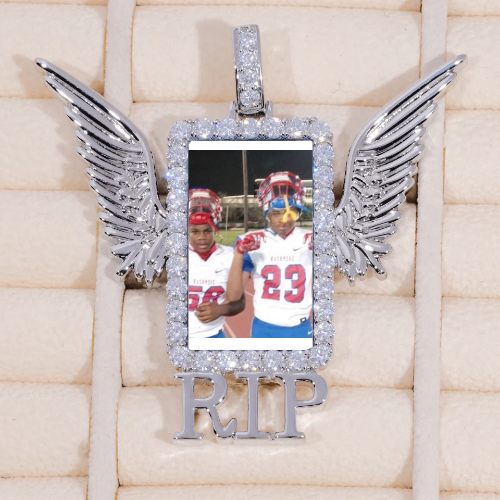 RIP WING 3D CUSTOM PICTURE PENDANT