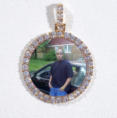 3D CIRCLE CUSTOM PICTURE PENDANT SMALL SIZE