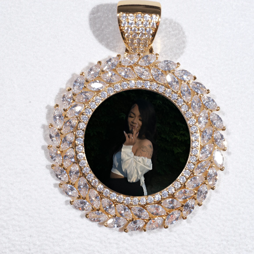 Large 3D Wheat Ear Custom Picture Pendant