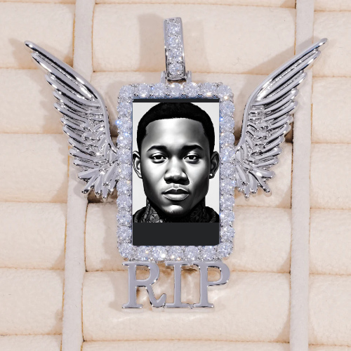 RIP WING 3D CUSTOM PICTURE PENDANT