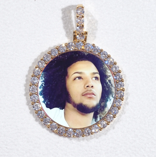 3D CIRCLE CUSTOM PICTURE PENDANT SMALL SIZE