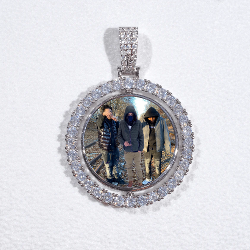 3D Spinning 2-Faced Custom Picture Pendant