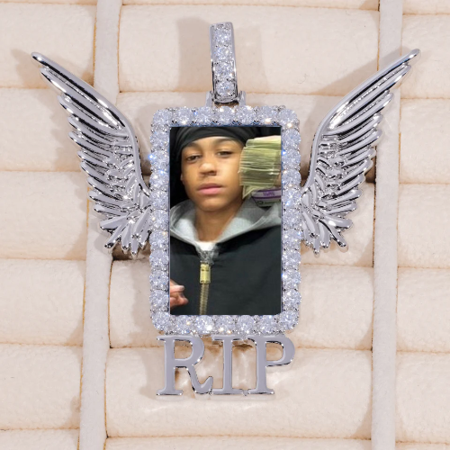 RIP WING 3D CUSTOM PICTURE PENDANT