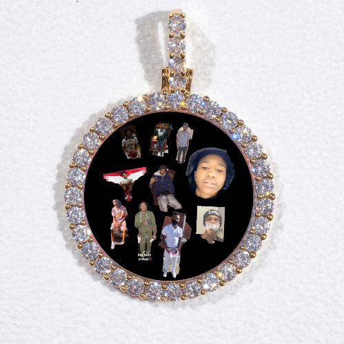 3D CIRCLE CUSTOM PICTURE PENDANT SMALL SIZE