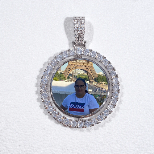 3D Spinning 2-Faced Custom Picture Pendant