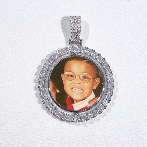 3D Spinning 2-Faced Custom Picture Pendant