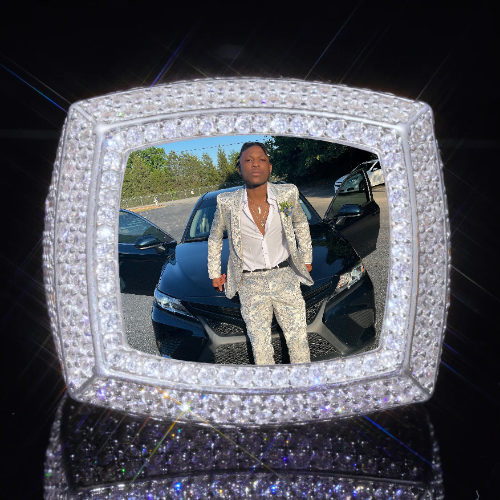 3D CUSTOM PICTURE ICED RING