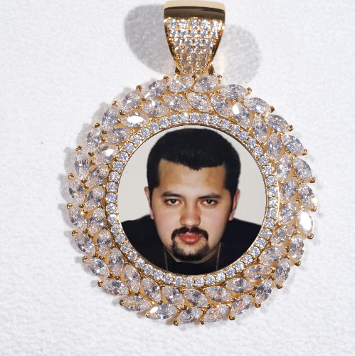 Large 3D Wheat Ear Custom Picture Pendant