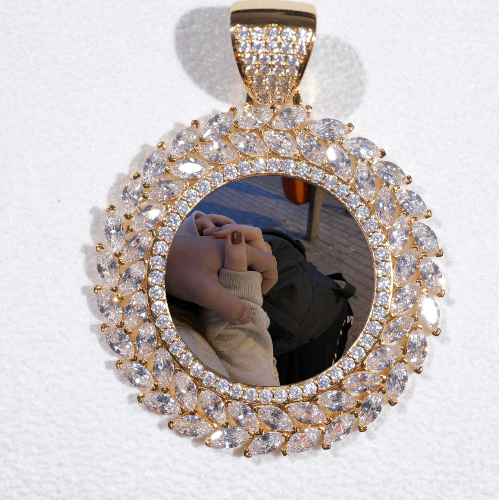 Large 3D Wheat Ear Custom Picture Pendant