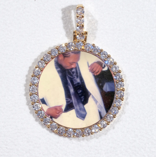 3D CIRCLE CUSTOM PICTURE PENDANT SMALL SIZE
