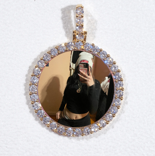 3D CIRCLE CUSTOM PICTURE PENDANT SMALL SIZE