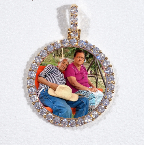 3D CIRCLE CUSTOM PICTURE PENDANT SMALL SIZE