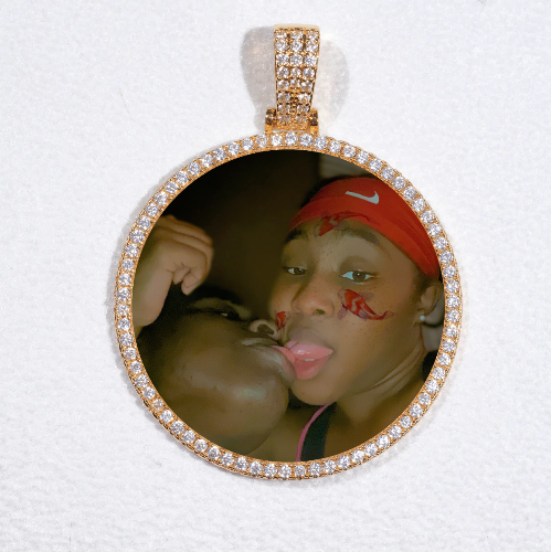 MEDIUM 3D CIRCLE CUSTOM PICTURE PENDANT