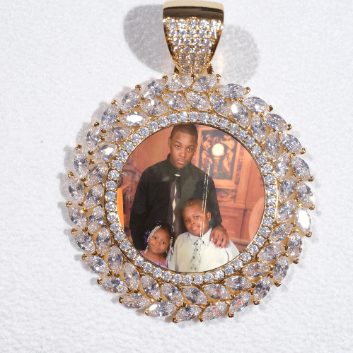 Large 3D Wheat Ear Custom Picture Pendant