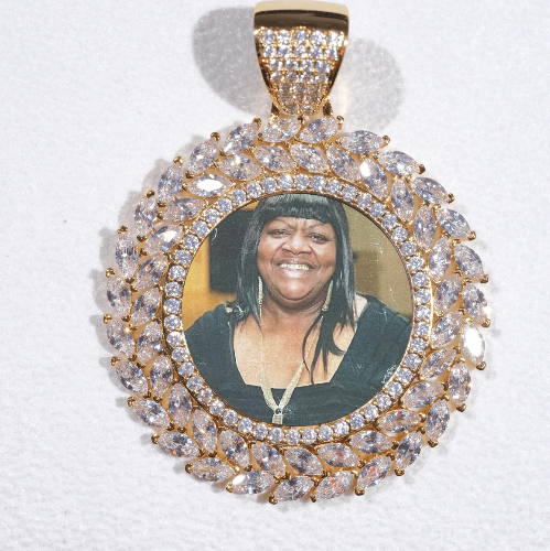 Large 3D Wheat Ear Custom Picture Pendant