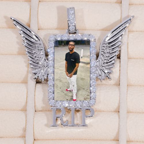 RIP WING 3D CUSTOM PICTURE PENDANT