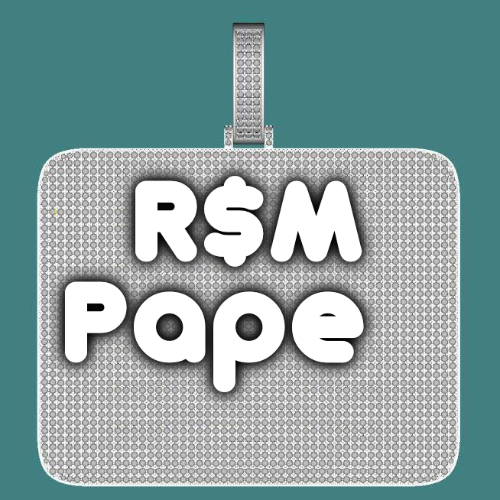 CUSTOM LETTER NECKLACE 3D BIG SQUARE