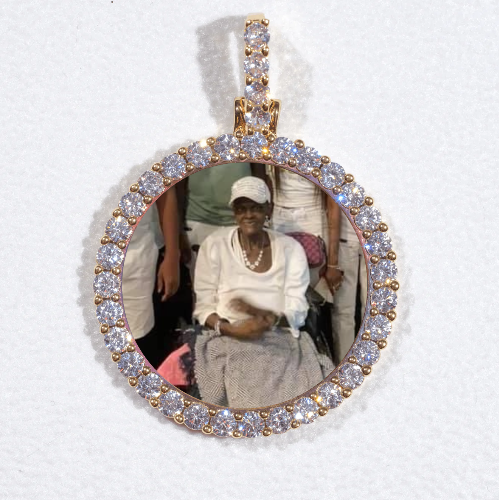 3D CIRCLE CUSTOM PICTURE PENDANT SMALL SIZE