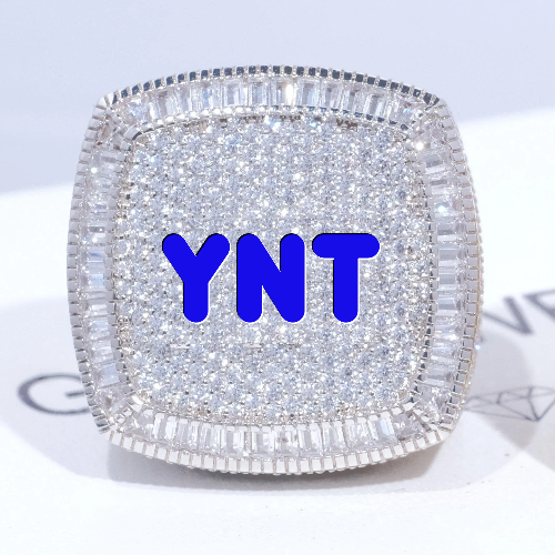 CUSTOM LETTER 3D ICED RING