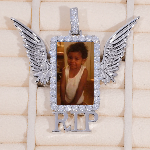 RIP WING 3D CUSTOM PICTURE PENDANT