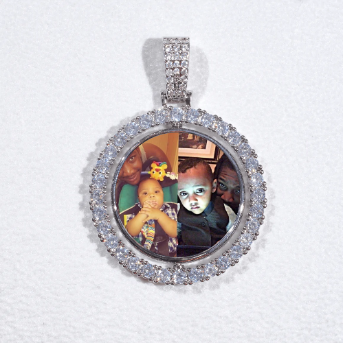 3D Spinning 2-Faced Custom Picture Pendant