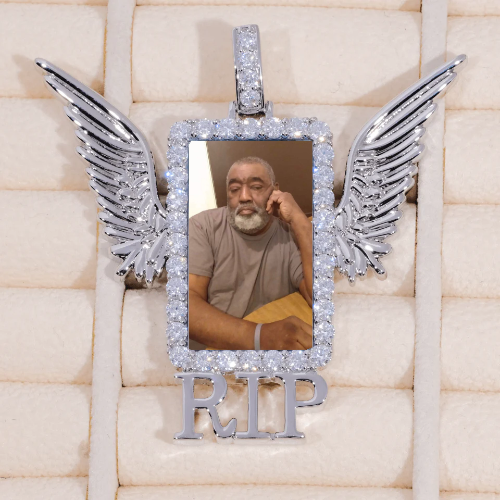 RIP WING 3D CUSTOM PICTURE PENDANT