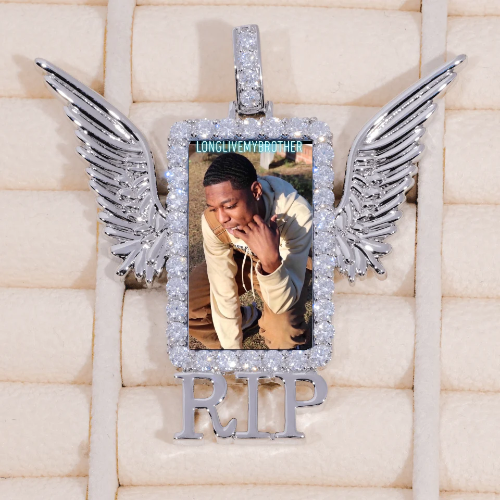 RIP WING 3D CUSTOM PICTURE PENDANT