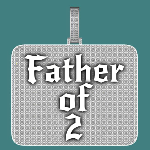 CUSTOM LETTER NECKLACE 3D BIG SQUARE