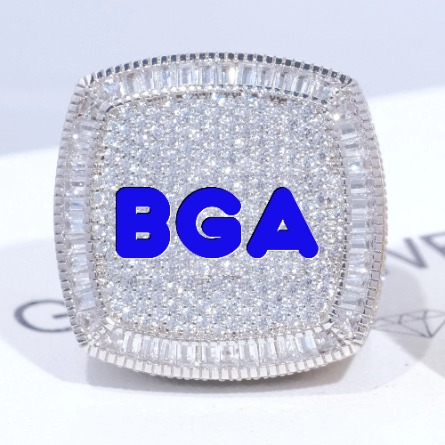 CUSTOM LETTER 3D ICED RING