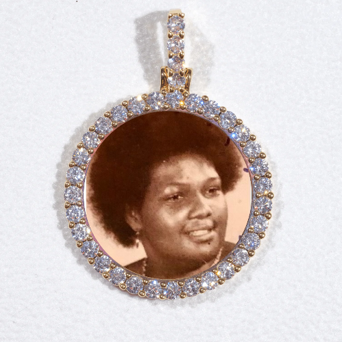 3D CIRCLE CUSTOM PICTURE PENDANT SMALL SIZE