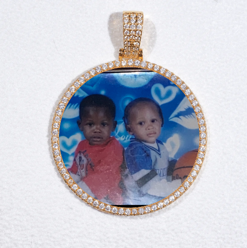 MEDIUM 3D CIRCLE CUSTOM PICTURE PENDANT