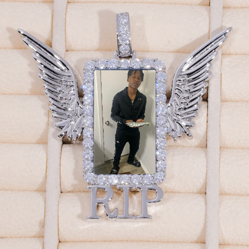 RIP WING 3D CUSTOM PICTURE PENDANT