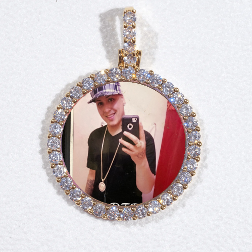 3D CIRCLE CUSTOM PICTURE PENDANT SMALL SIZE