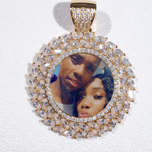 Large 3D Wheat Ear Custom Picture Pendant