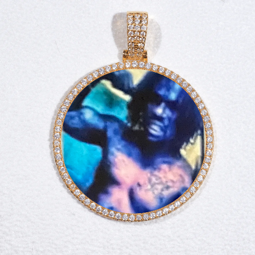 MEDIUM 3D CIRCLE CUSTOM PICTURE PENDANT
