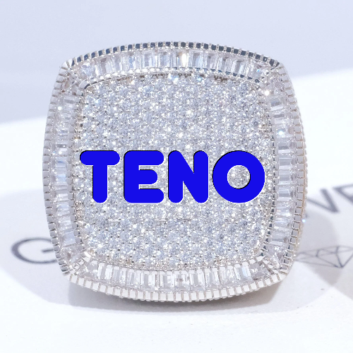 CUSTOM LETTER 3D ICED RING