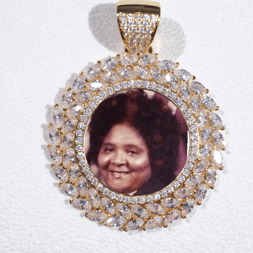 Large 3D Wheat Ear Custom Picture Pendant