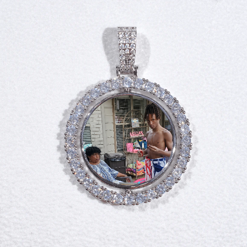 3D Spinning 2-Faced Custom Picture Pendant