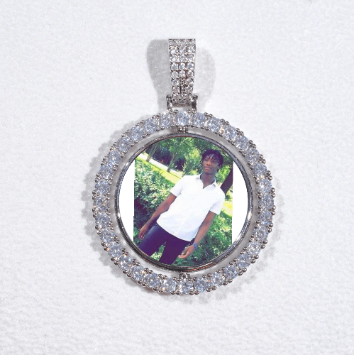 3D Spinning 2-Faced Custom Picture Pendant