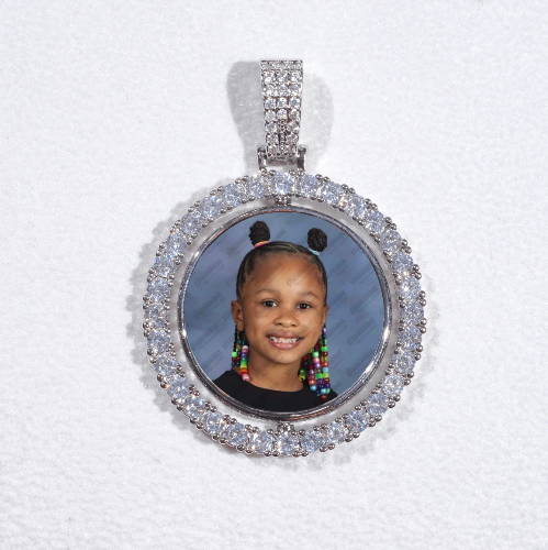 3D Spinning 2-Faced Custom Picture Pendant
