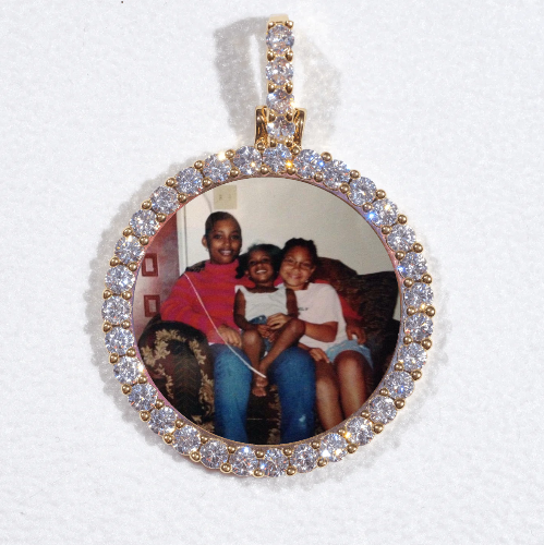 3D CIRCLE CUSTOM PICTURE PENDANT SMALL SIZE