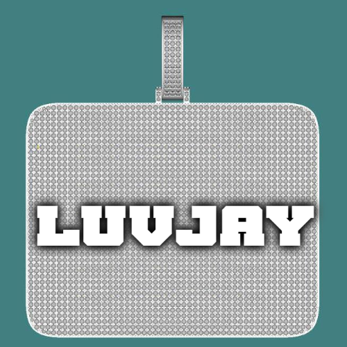 CUSTOM LETTER NECKLACE 3D BIG SQUARE