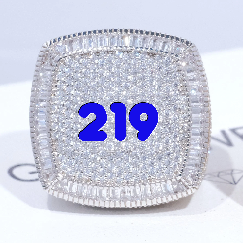 CUSTOM LETTER 3D ICED RING