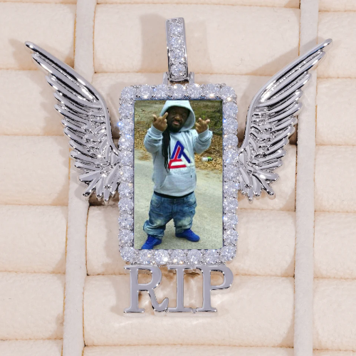 RIP WING 3D CUSTOM PICTURE PENDANT