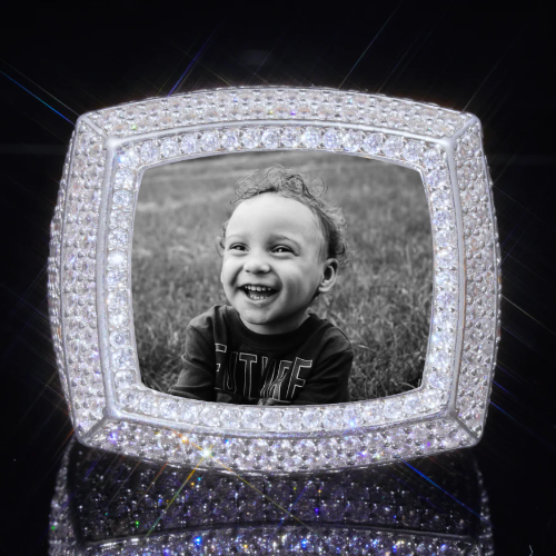 3D CUSTOM PICTURE ICED RING